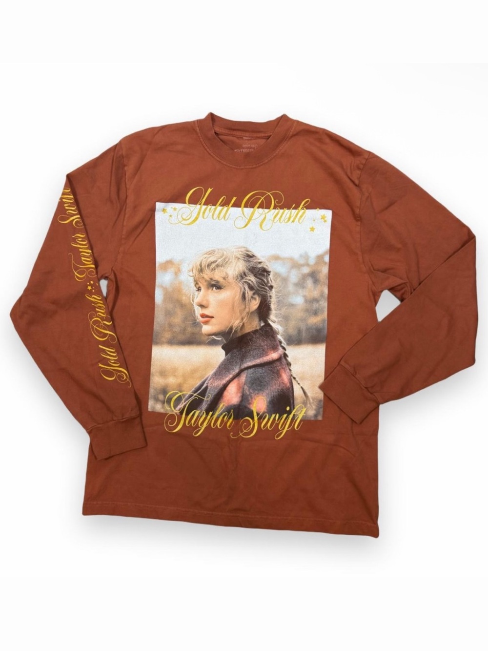 Taylor Swift Evermore Gold Rush Longsleeve Size Large